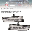 Par de luces LED antiniebla del parachoques delantero para BMW X3 G01 G08 X4 G02 2018-2019 63177412528-5