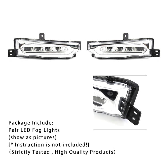 Par de luces LED antiniebla del parachoques delantero para BMW X3 G01 G08 X4 G02 2018-2019 63177412528