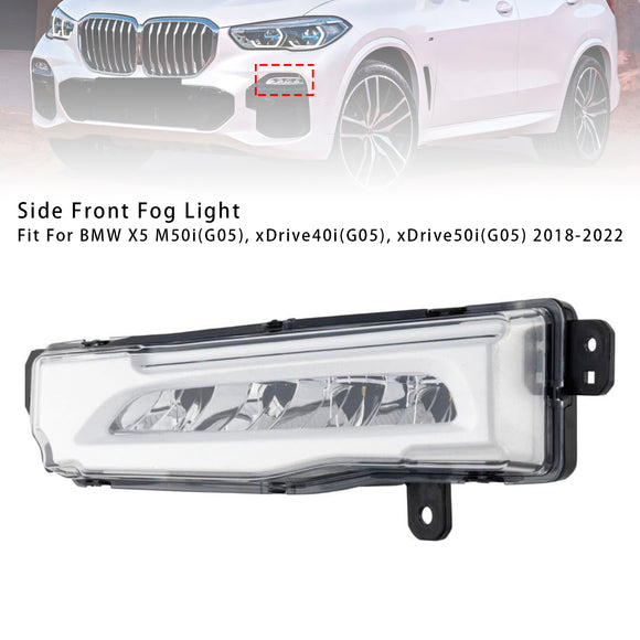 1 Uds. Luz antiniebla delantera LED izquierda para BMW X5 G05 2018-2022 63177406365
