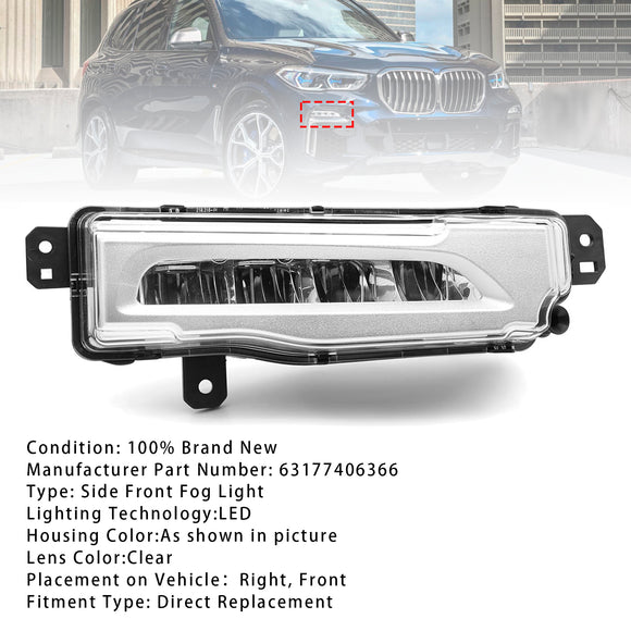 1 kpl LED oikea etusumuvalo BMW X5 G05 2018-2022 63177406366