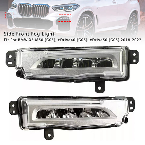 Paar LED Voorbumper Mistlampen Voor BMW X5 G05 2018-2022 63177406365