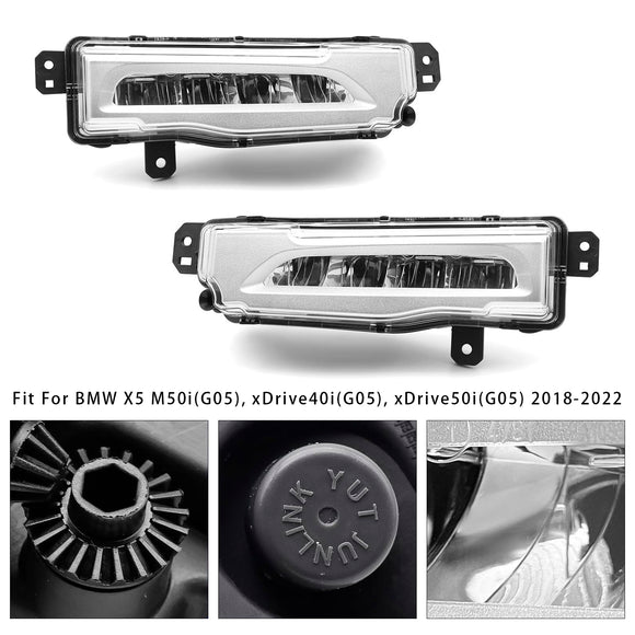 Paar LED Voorbumper Mistlampen Voor BMW X5 G05 2018-2022 63177406365