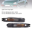 Par de luces intermitentes de parachoques delantero sin bombillas para VW Beetle 12-19 5C5953041A-5