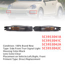 Par de luces intermitentes de parachoques delantero sin bombillas para VW Beetle 12-19 5C5953041A-6