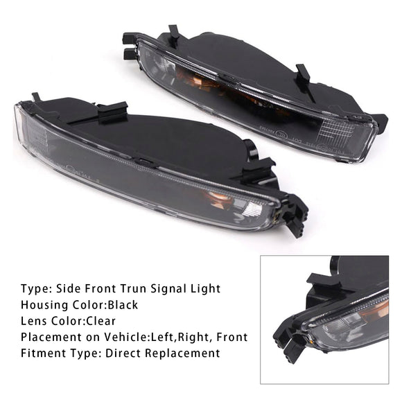 Par de luces intermitentes de parachoques delantero sin bombillas para VW Beetle 12-19 5C5953041A