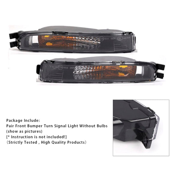 Par de luces intermitentes de parachoques delantero sin bombillas para VW Beetle 12-19 5C5953041A