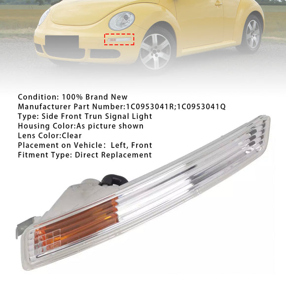 1 Uds. Luz de señal de giro izquierda del parachoques delantero para Volkswagen Beetle 06-10 1C0953041R