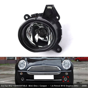 1 Pcs Front Bumper Left Fog Light For Mini Cooper One R50 R52 R53 63176925049 2001-2008