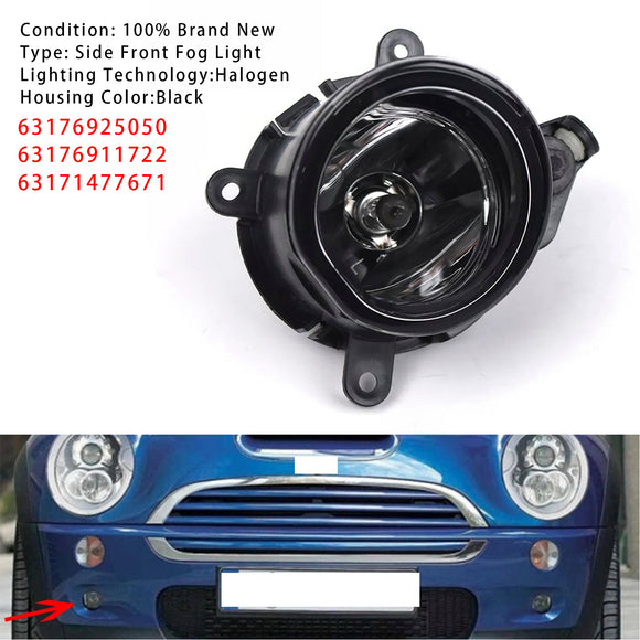 1 Stuks Voorbumper Rechts Mistlamp Voor Mini Cooper Een R50 R52 R53 63176925050