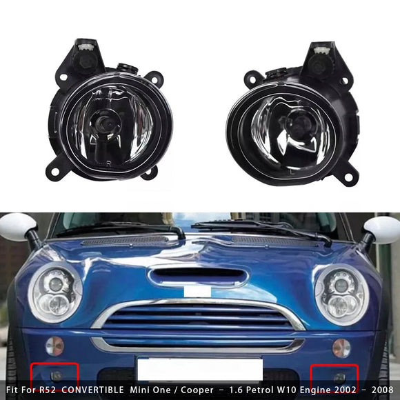 Paar Voorbumper Mistlampen Voor Mini Cooper One R50 R52 R53 63176925050