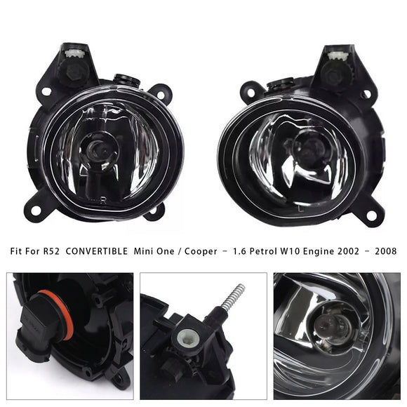 Paar Voorbumper Mistlampen Voor Mini Cooper One R50 R52 R53 63176925050