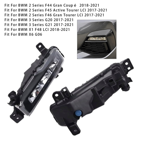 Paar Led Voorbumper Mistlampen Voor Bmw G20 G21 X1 F48 Lci F45 F46 2017-2021 63178089525 63178089526