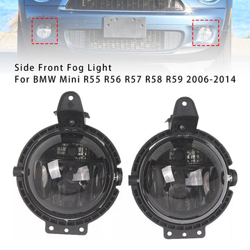 2006-2015 Mini R55 R56 R58 R59 R60 Pair Front Bumper Fog Light Smoke Lens  63172751295 51112751295