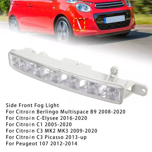 1 Stück LED Tagfahrlicht Nebelscheinwerfer für Citroen C3 Berlingo Peugeot 9802795580