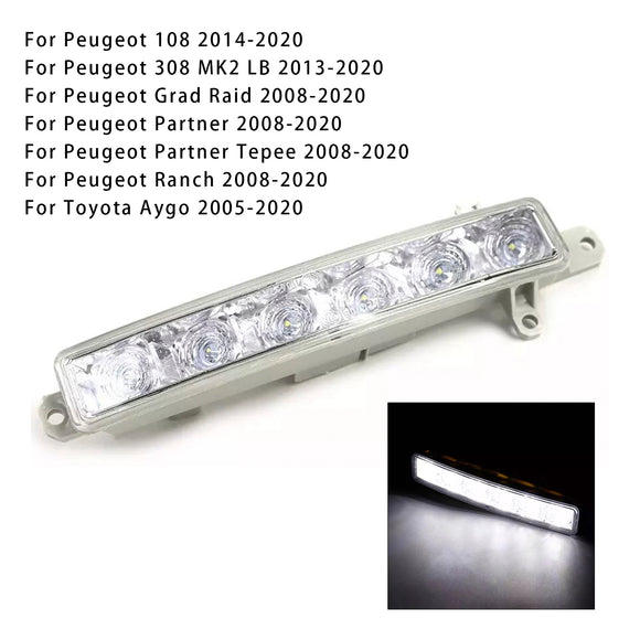 1 Stück LED Tagfahrlicht Nebelscheinwerfer für Citroen C3 Berlingo Peugeot 9802795580