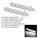 Par de luces antiniebla LED de circulación diurna para Citroen C3 Berlingo Peugeot 9802795580-9
