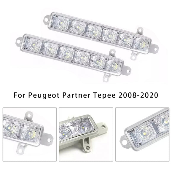 Par de luces antiniebla LED de circulación diurna para Citroen C3 Berlingo Peugeot 9802795580