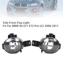 Pair Front Fog Light Lamps Without Bulbs For BMW X6 E71 E72 08-11 63177187631-5
