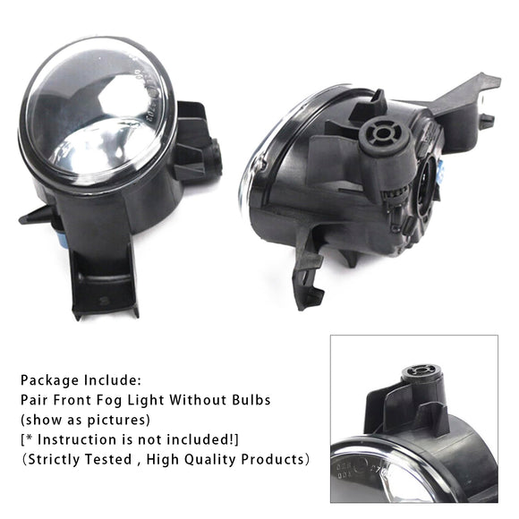 Pair Front Fog Light Lamps Without Bulbs For BMW X6 E71 E72 08-11 63177187631