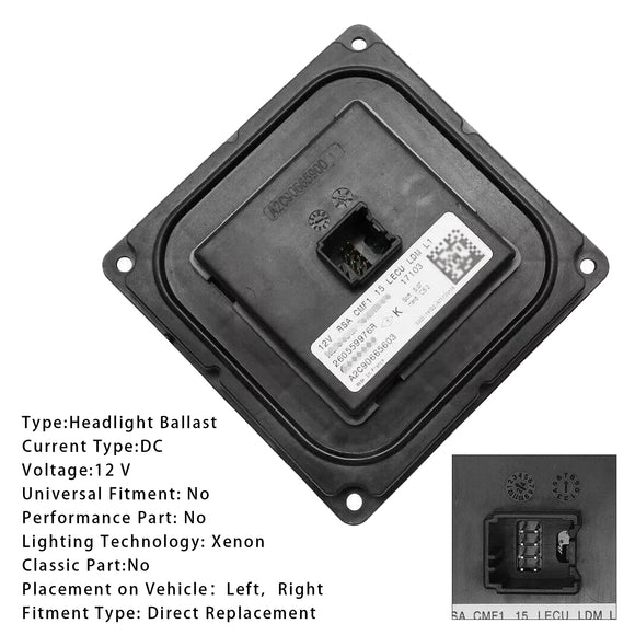 Module d'unité de commande de Ballast de phare LED A2C90665603 260559976R