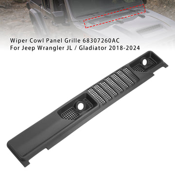 2020-2024 Jeep Gladiator JT pyyhkimen koppapaneeli XAPT000004643 68307260AC - 0
