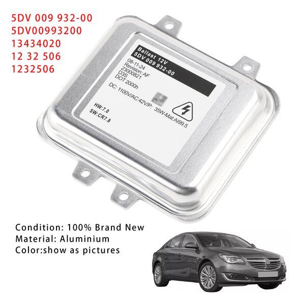 Xenon Headlight Ballast Control Module 5DV00993200 For Vauxhall Insignia 2008-2017