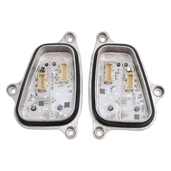 2PCS Left+Right Headlight LED DRL Module With Heat Sink 6F0941475/76 For SEAT ARONA KJ