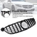Griglia paraurti anteriore compatibile con Mercedes Benz W205 C63 2015-2018 Pre-restyling-2