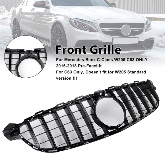 Griglia paraurti anteriore compatibile con Mercedes Benz W205 C63 2015-2018 Pre-restyling