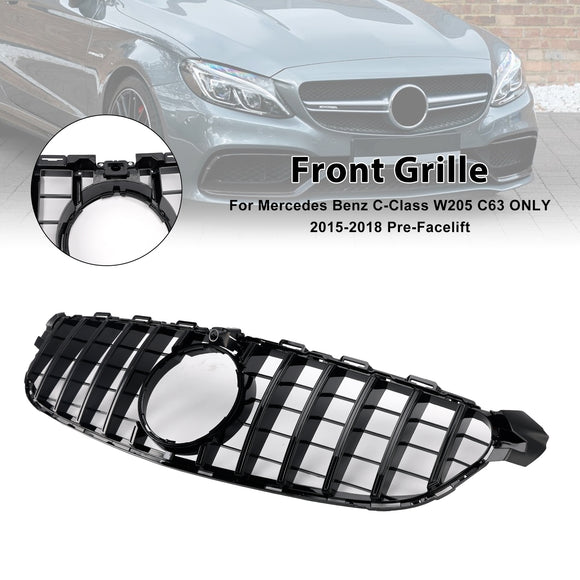Griglia paraurti anteriore compatibile con Mercedes Benz W205 C63 2015-2018 Pre-restyling