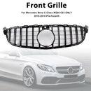 Griglia paraurti anteriore compatibile con Mercedes Benz W205 C63 2015-2018 Pre-restyling-4