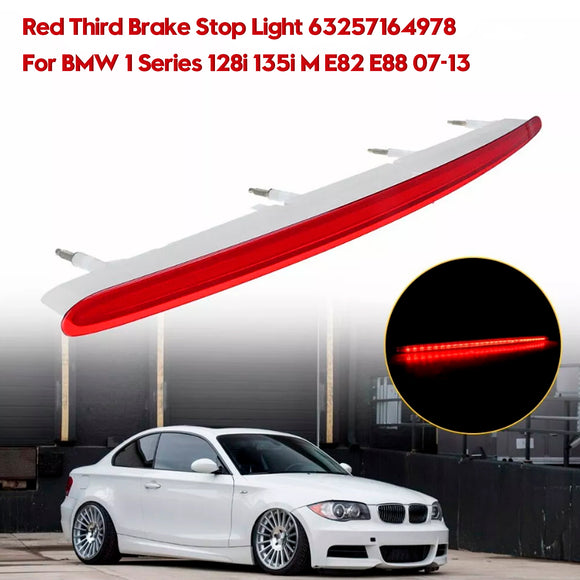 Tercera luz de freno roja 63257164978 para BMW Serie 1 128i 135i M E82 E88