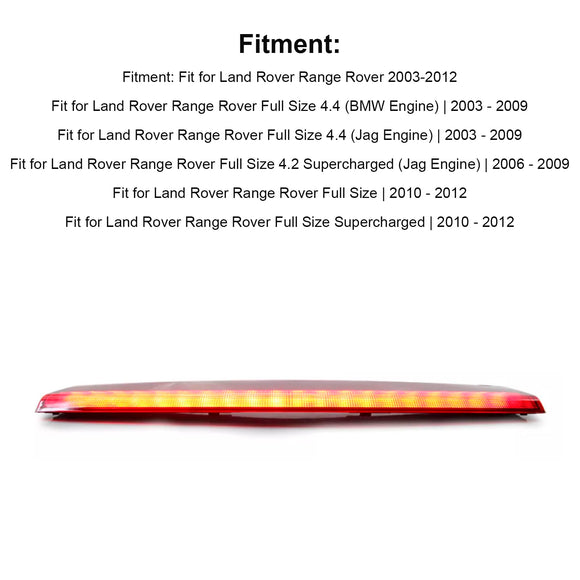 Luz de freno de montaje alto, lámpara roja XFG000040 para Land Rover Range Rover