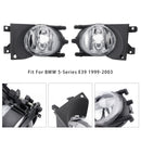 Para świateł przeciwmgielnych przedniego zderzaka bez żarówek do BMW E39 serii 5 1999-2003-10