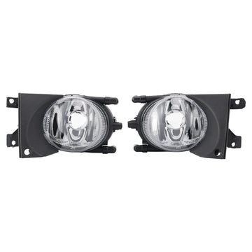 Pair Front Bumper Fog Light Without Bulbs For BMW E39 5-Series 1999-2003 - 0