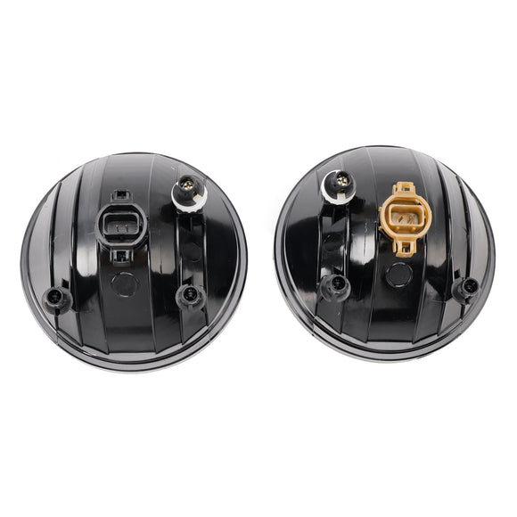 Pair Front Fog Lights Lamps With Bulbs For GMC Sierra 1500 2007-2013 Clear Lens