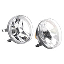 Pair Front Fog Lights Lamps With Bulbs For GMC Sierra 1500 2007-2013 Clear Lens-3