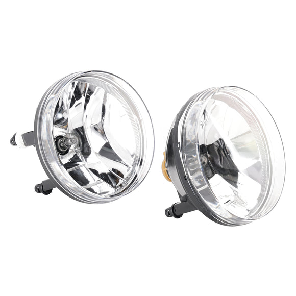 Pair Front Fog Lights Lamps With Bulbs For GMC Sierra 1500 2007-2013 Clear Lens