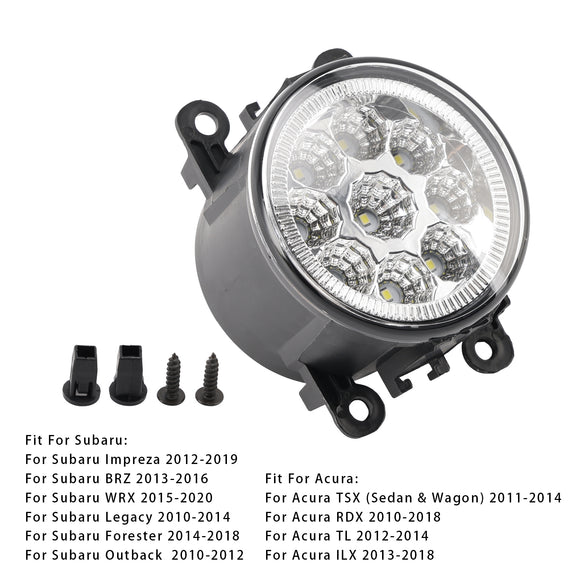 9 LED Daytime Running Fog Lights For Ford Focus Fiesta C-Max 84501AJ00A