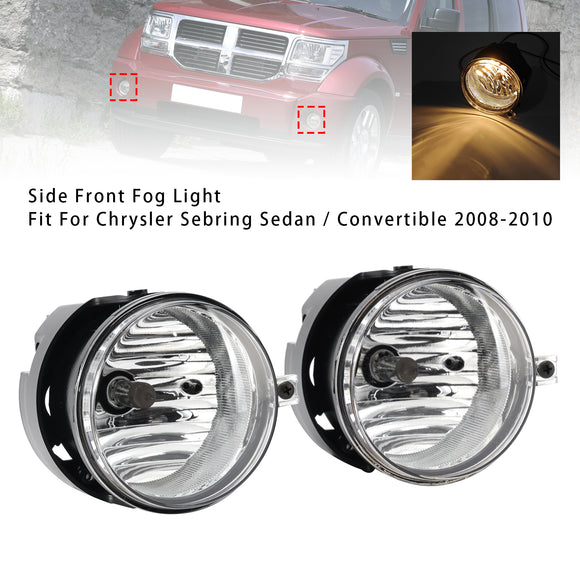 Par de luces antiniebla para Dodge Chrysler Caliber Jeep Compass 4805857AA lente transparente