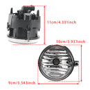 Par de luces antiniebla para Dodge Chrysler Caliber Jeep Compass 4805857AA lente transparente-11