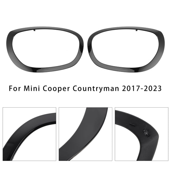 2 kpl vasen & oikean puolen ajovalon kehyssarja Mini Cooper Countrymanille 2017-2023