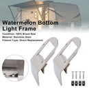 2PCS Watermelon Under Glow Frame Bracket Universal Clamp Style Mount For Truck-3
