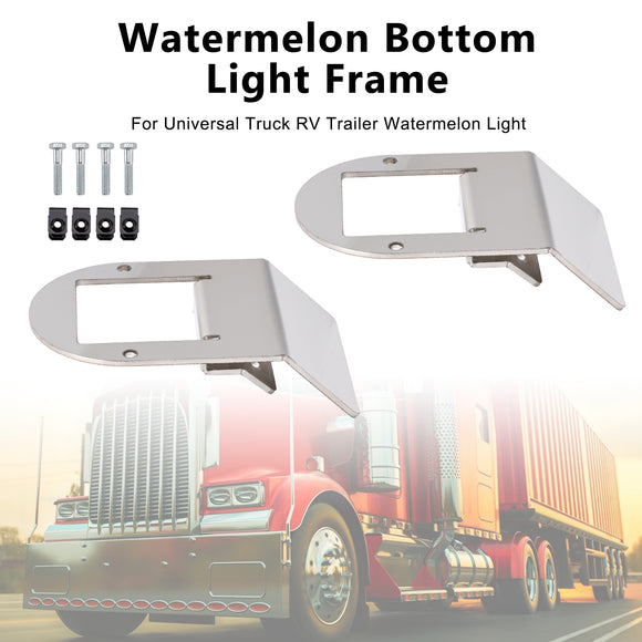 2PCS Watermelon Under Glow Frame Bracket Universal Clamp Style Mount For Truck