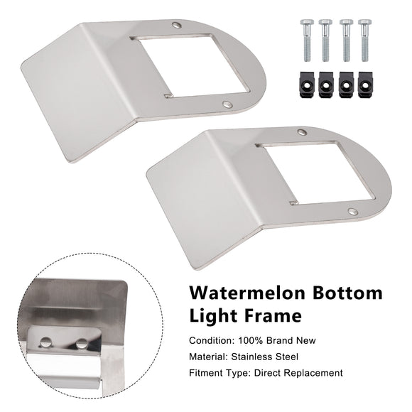 2PCS Watermelon Under Glow Frame Bracket Universal Clamp Style Mount For Truck