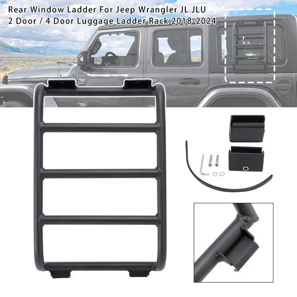 Heckscheibenleiter für Jeep Wrangler JL JLU Gepäckleiterträger 2018–2024
