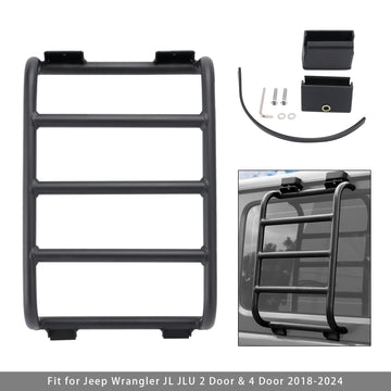 Rear Window Ladder For Jeep Wrangler JL JLU Luggage Ladder Rack 2018-2024