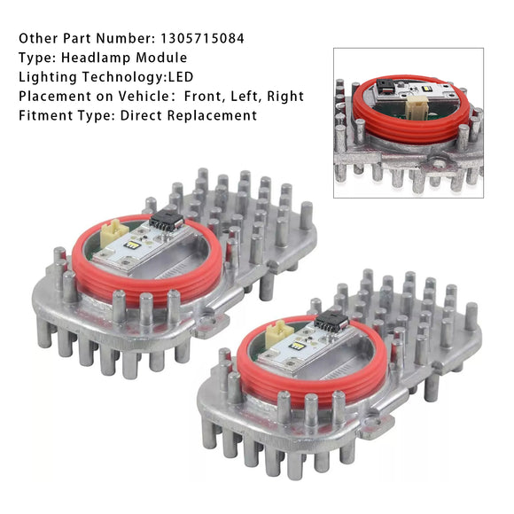 Module de Diode d'insertion de lumière LED de phare, 2 pièces, pour BMW 428i 435i 2014 – 2016