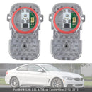 Module de Diode d'insertion de lumière LED de phare, 2 pièces, pour BMW 428i 435i 2014 – 2016-4