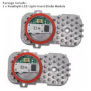 Module de Diode d'insertion de lumière LED de phare, 2 pièces, pour BMW 428i 435i 2014 – 2016-5